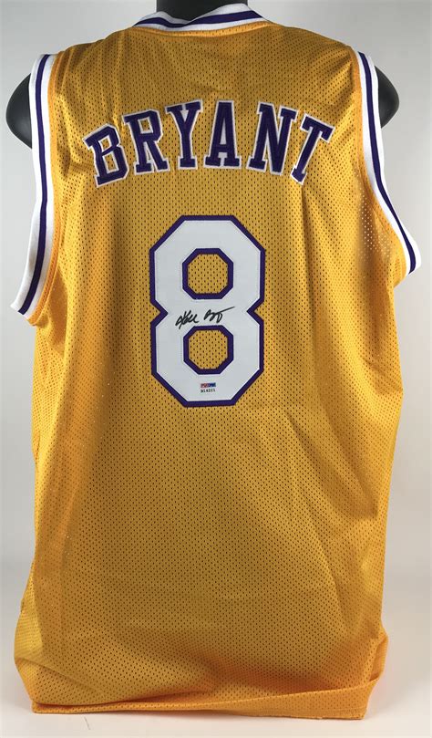 Jersey basketball los angeles lakers no.8 kobe bryant yellow icon cheap. Lot Detail - Kobe Bryant Signed Los Angeles Lakers #8 Rookie Era Jersey (PSA/DNA)