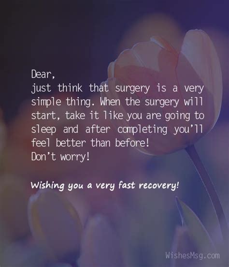 If you do decide to send flowers to your friend while he or she is recovering in the hospital, you can either drop them off yourself (if you live locally) or you can order flowers from a flower service that does deliveries. 70+ Surgery Wishes, Messages and Quotes | WishesMsg