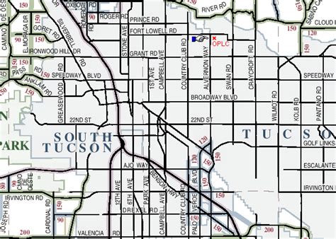 29 Street Map Of Tucson Az Maps Database Source