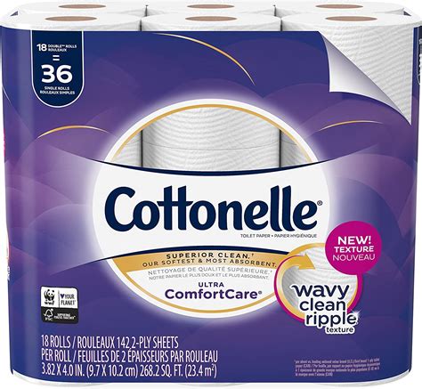 Cottonelle Ultra Comfortcare Toilet Paper 18 Double Rolls Strong