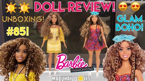 Barbie Fashionistas Glam Boho 85 Doll Review Youtube