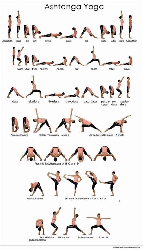 Different Types Of Yoga Poses With Their Names In Them
