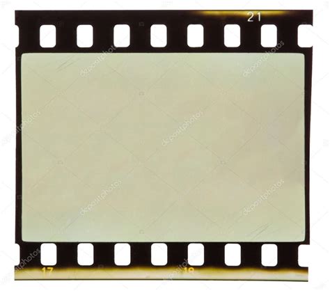 Old 35 Mm Film Strip Isolated On White Backgroung Stock Photo By