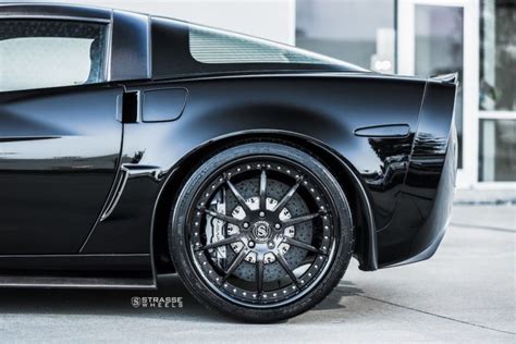 Chevrolet Corvette C6 Zr1 Black Strasse R10 Signature Wheel Front