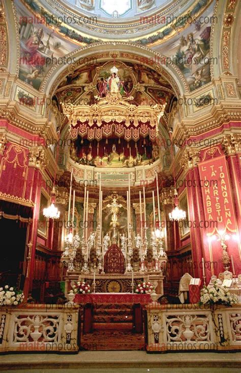 Floriana St Publius Church Feast Religion Religious Altar Malta Photos