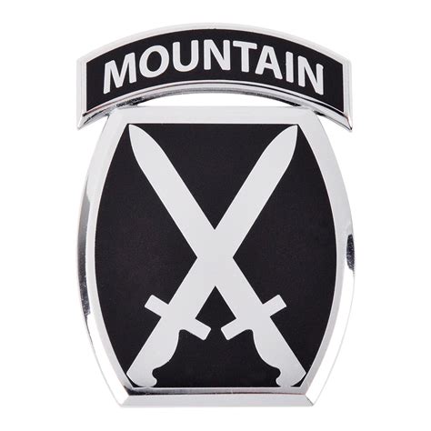 10th Mountain Division Officially Licensed Car Emblem