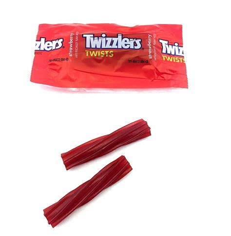 Twizzlers Twists Strawberry Flavored Wrapped Candy 3 Pound Snack Size Individually Wrapped