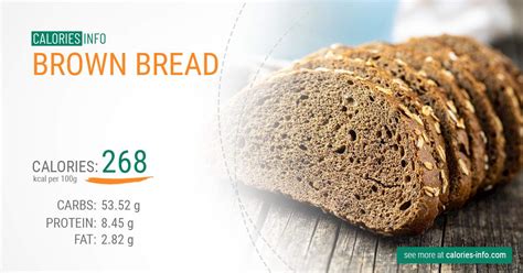 Brown Bread Calories And Nutrition 100g