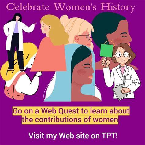 Celebrate Womens History Lets Go On A Web Quest To Explore Women