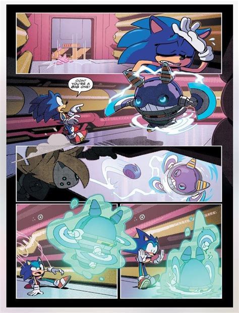 Issue Of Idw Sonic Comic Released Showing Some Quick Action Of New