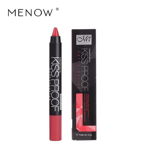 New 19 Colors Menow Kiss Proof Mn Sexy Beauty Waterproof Lip Pencil Lipstick Lip Gloss Lip