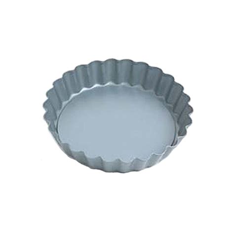 Fluted Round Quiche Pan Wloose Removable Bottom Non Stick 4 Dia 34