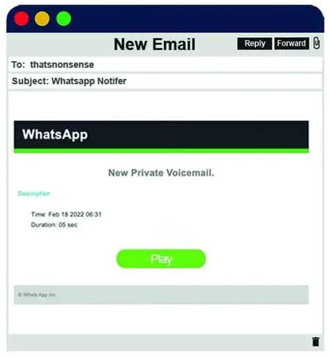 Beware Emails About New Voicemail Message In Whatsapp They Are Scams