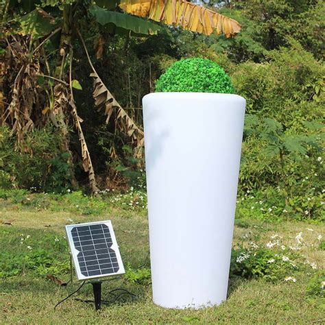 Solar Led Light Up Plant Pots