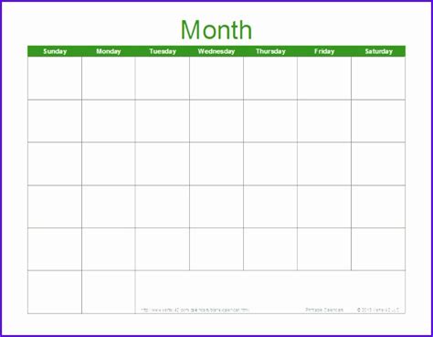 9 Download Calendar Template Excel Excel Templates