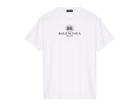 Sasom เสื้อผ้า Balenciaga Bb Mode Print White T Shirt เช็คราคาล่าสุด