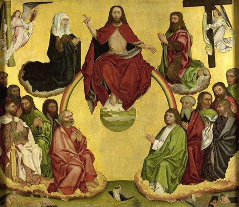The Last Judgement Ca 1500 Painting Anonymous Oil Paintings