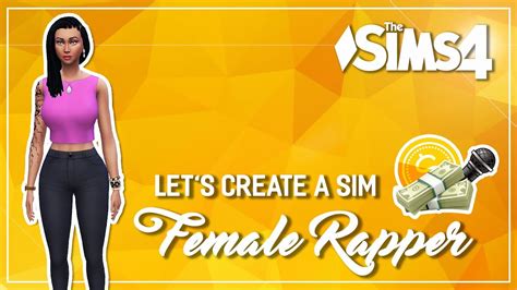 The Sims 4 Create A Sim Female Rapper Youtube