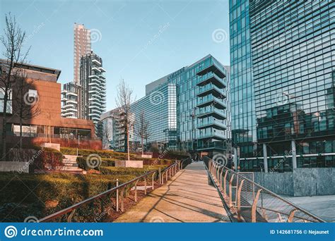 Milan City Modern Architecture Buildings Editorial Photo Image Of