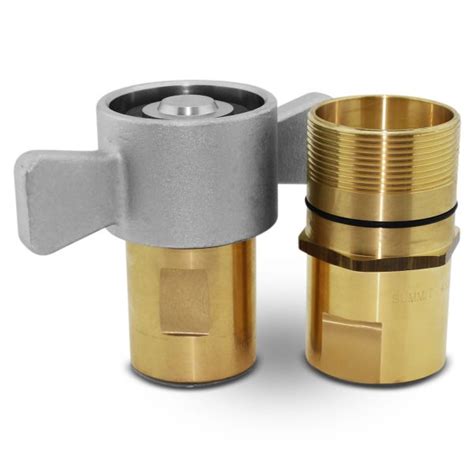 1 1 4 npt wet line wing nut hydraulic quick disconnect coupler set