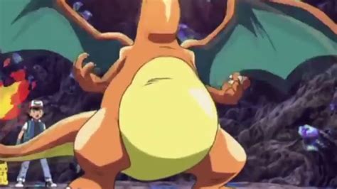 charizard evolution belly bounce toony bawong sound slow motion