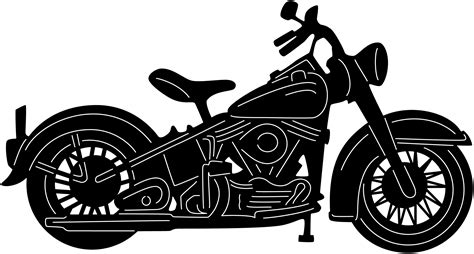 Free Harley Davidson Motorcycle Clipart Black And White Download Free
