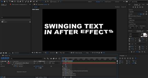 If it looks good, you're all done! Swinging Text Animation in Adobe After Effects - BlueFx
