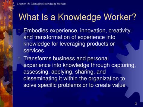 Ppt Managing Knowledge Workers Powerpoint Presentation Free Download