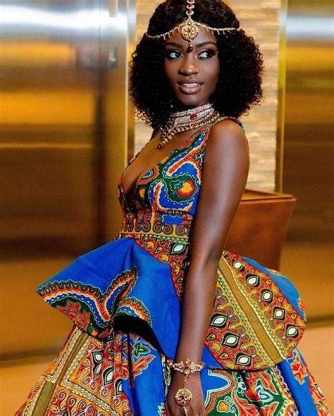Ankara Long Prom Dress African Queen Prom Dress Sleeveless Etsy