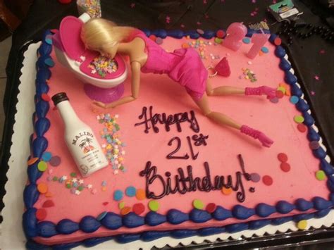 21st birthday barbie cake birthday cards