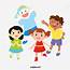 Cartoon Colorful Happy Children Lovely PNG And 