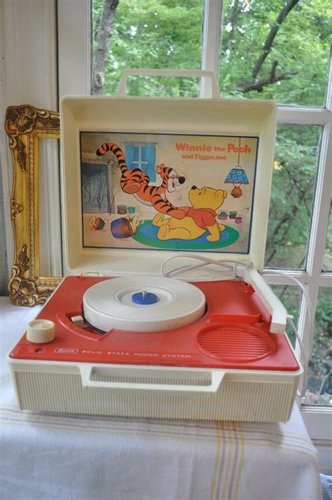 Winnie The Pooh Vintage 1960s Childs Working Record