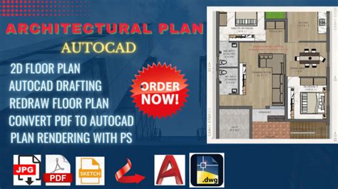 Draw Architectural Plan Autocad And 2d Floor Plan By Muhammadshah208