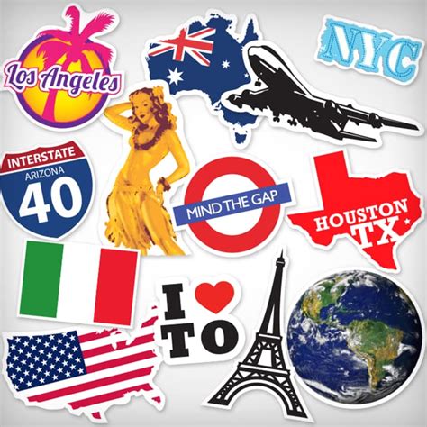 Explore The World With Custom Travel Stickers