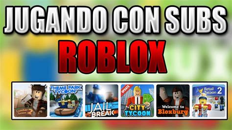 😈jugando Roblox Con Subs Youtube