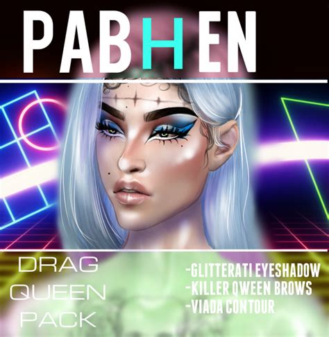 Ilovesaramoon — Punkablosims4 The Drag Queen Makeup Pack Its