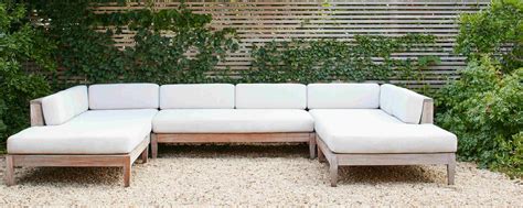 Sapele Wood Outdoor Sectional Sofa Home