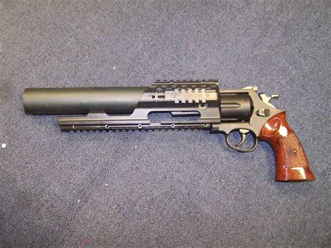 Custom Revolver With Built In Suppressor Because F You Thats Why