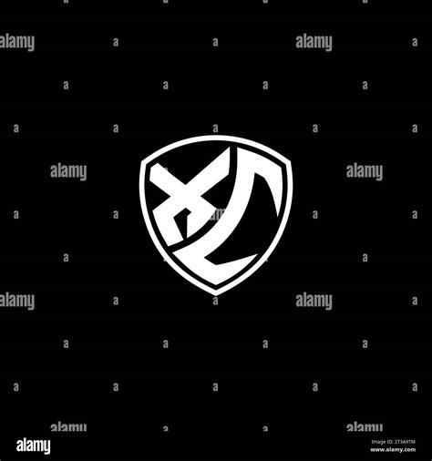 Xc Logo Monogram Emblem Style With Shield Shape Design Template Ideas