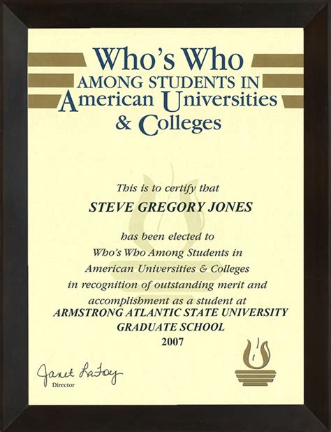 Who's who among students in american universities & colleges or also known as who's who among students, is a national college student recognition program in the united states of america. Who's Who Among College Students - Whos Who Among American ...