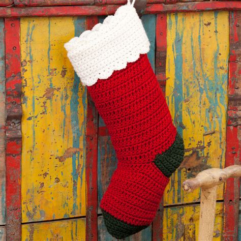 Red Heart Crochet Christmas Stocking Yarnspirations