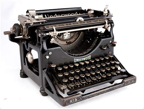 Impresionante Máquina De Escribir Underwood Nº5 Funcionando Eeuu 1925
