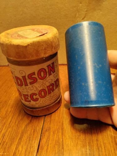 Antique Edison Blue Amberol Cylinder Phonograph Record Insect