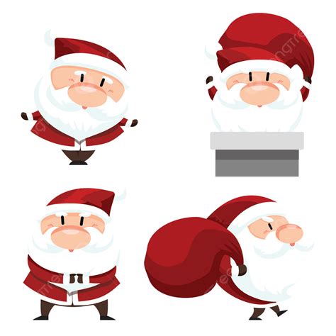 Gambar Karakter Santa Claus Rata Sinterklas Hari Natal Santa Claus