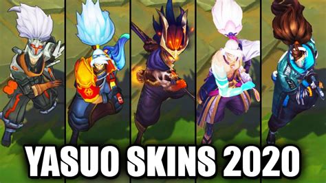 All Yasuo Skins Spotlight 2020 League Of Legends Youtube
