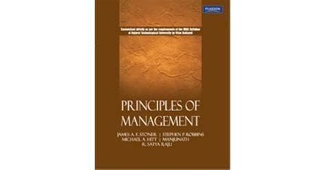 Principles Of Management By James Af Stoner