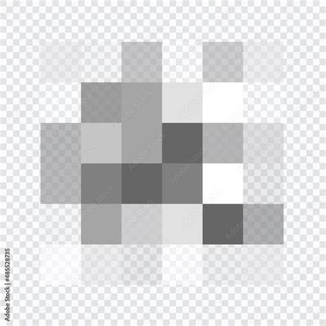 Censor Blur Effect Texture Isolated On Transparent Background Blurry