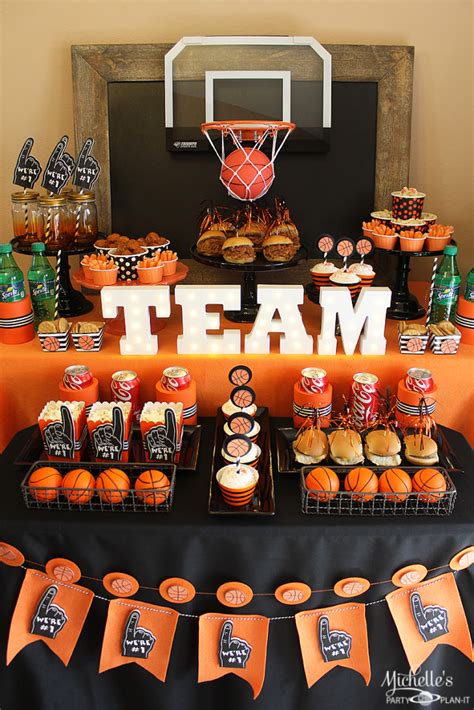Basketball Party Idea March Maddness Themed Food And Mini Basketball Party Favors Basketball