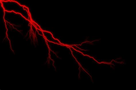 Double Red Lightening Strike Storm Stock Photo Download Image Now