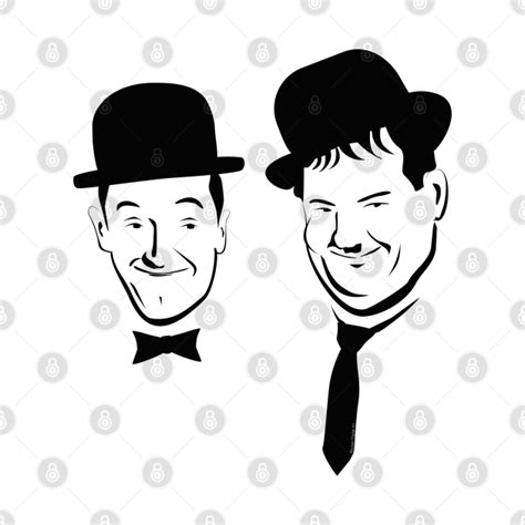 Laurel And Hardy Ink In Black And White Laurel And Hardy T Shirt Teepublic